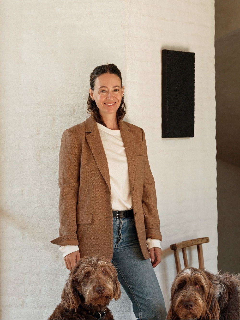 Jenni Kayne Brown Tailored Blazer Jacket